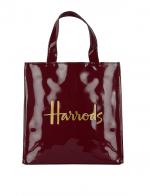 Harrods  Small    Small Logo Shopper Bag  Burgundy  (д) **