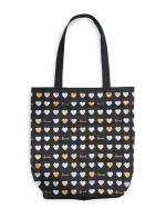 اµҴ Harrods   Glitter Hearts Foldaway Shopping Bag ****