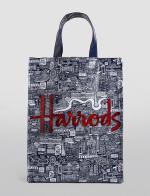 Harrods  Picture Font Medium Shopper Bag  (д)****