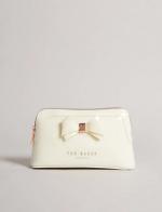 Ted Baker  Glossy Bow Makeup Bag  ivory***