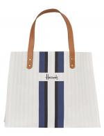 Harrods  Logo Stripe Shopper Bag (Blue)***