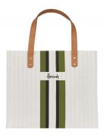 Harrods  Logo Stripe Shopper Bag (Green)***