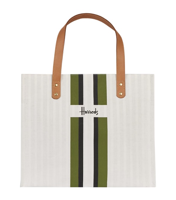 รูปภาพที่#1 ของสินค้า : Harrods รุ่น Logo Stripe Shopper Bag (Green)***พร้อมส่ง รูปภาพที่1 ของสินค้า : Harrods รุ่น Logo Stripe Shopper Bag (Green)***พร้อมส่ง