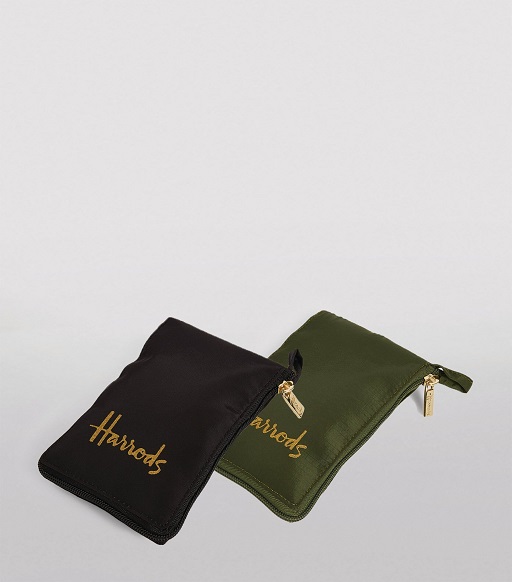 ٻҾ2 ͧԹ : Harrods ا  Green Logo Zipped Pocket Shopper Bag ****