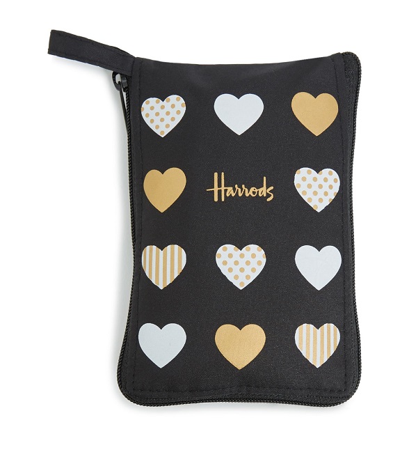 ٻҾ2 ͧԹ : اµҴ Harrods   Glitter Hearts Foldaway Shopping Bag ****
