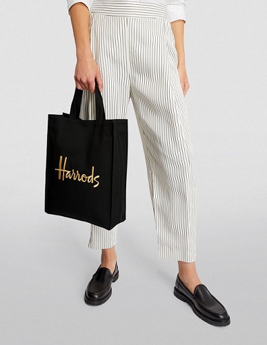 ٻҾ4 ͧԹ : Harrods  Medium Recycled Cotton Harrods Shopper Bag***Ҥ͵͹***()