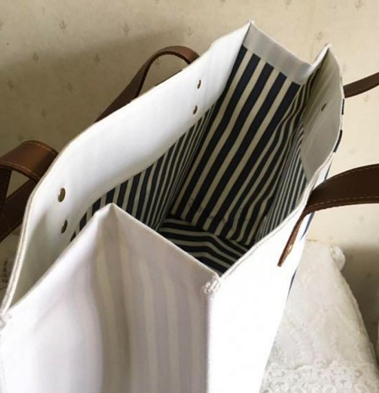 ٻҾ4 ͧԹ : Harrods  Logo Stripe Shopper Bag (Blue)***