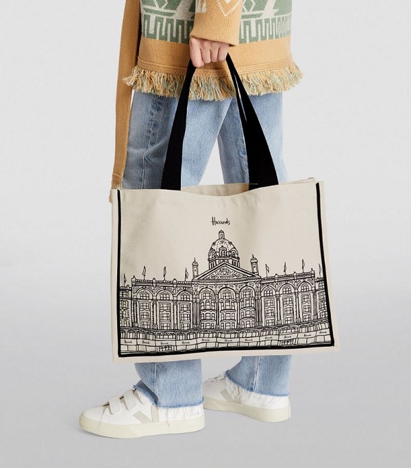 ٻҾ5 ͧԹ : Harrods  Large Harrods Outline Tote Bag****